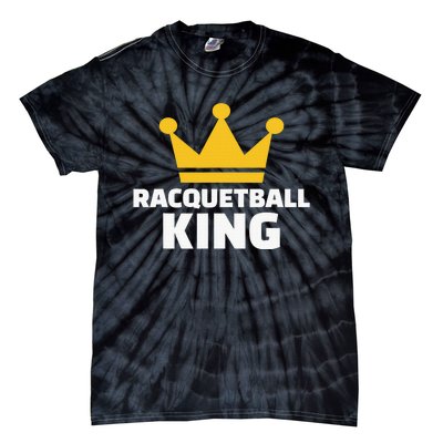 Racquetball King Racket Player Tennis Squash Tie-Dye T-Shirt