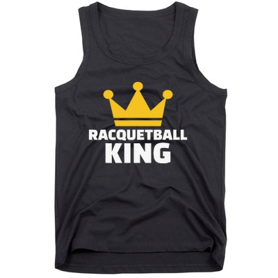 Racquetball King Racket Player Tennis Squash Tank Top