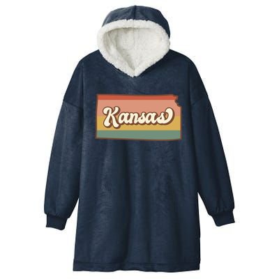 Retro Kansas Hooded Wearable Blanket