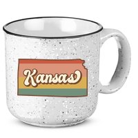 Retro Kansas 15oz Campfire Ceramic Mug