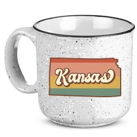 Retro Kansas 15oz Campfire Ceramic Mug