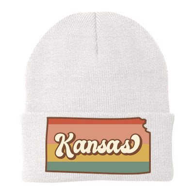 Retro Kansas Knit Cap Winter Beanie