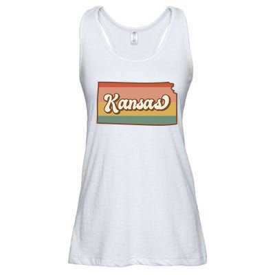 Retro Kansas Ladies Essential Flowy Tank