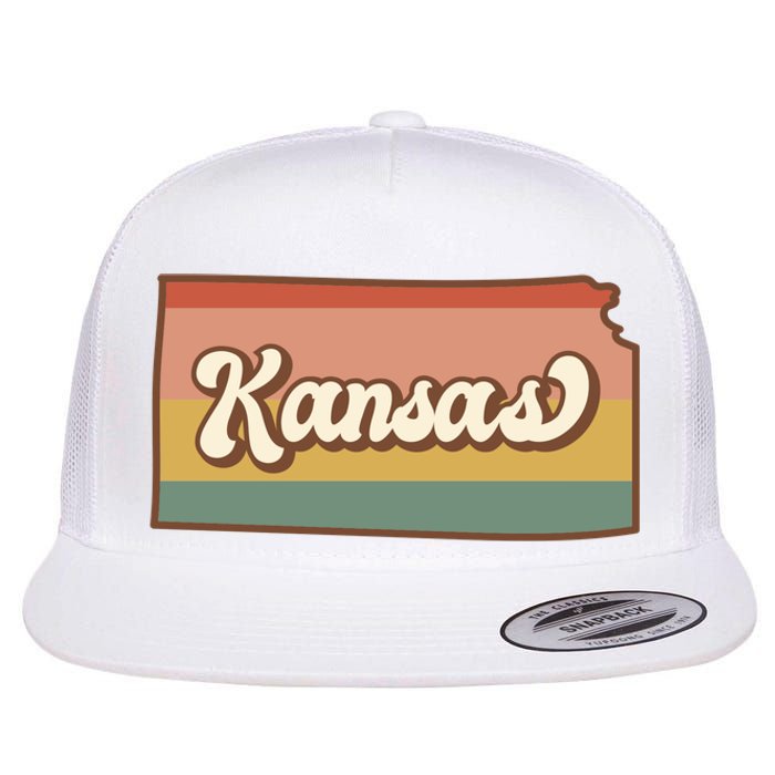 Retro Kansas Flat Bill Trucker Hat