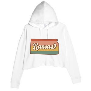 Retro Kansas Crop Fleece Hoodie