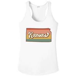 Retro Kansas Ladies PosiCharge Competitor Racerback Tank