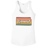 Retro Kansas Ladies PosiCharge Competitor Racerback Tank