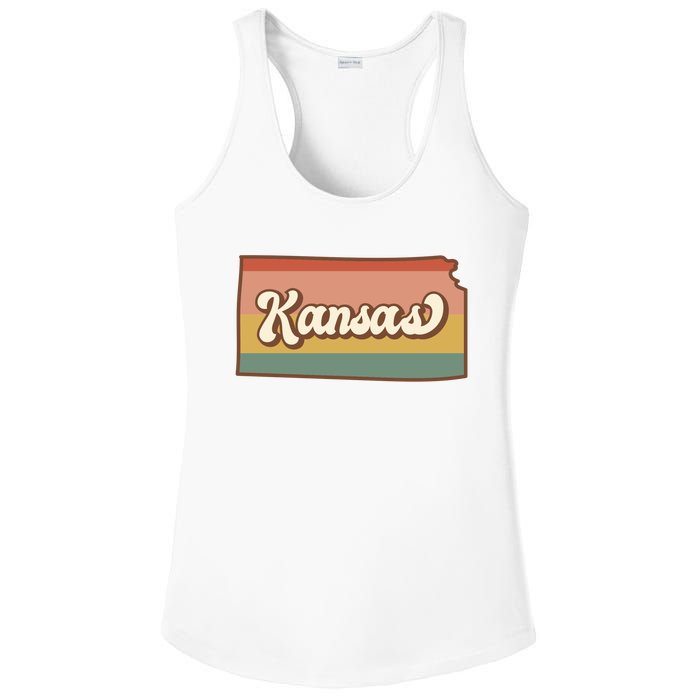 Retro Kansas Ladies PosiCharge Competitor Racerback Tank