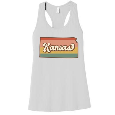 Retro Kansas Women's Racerback Tank