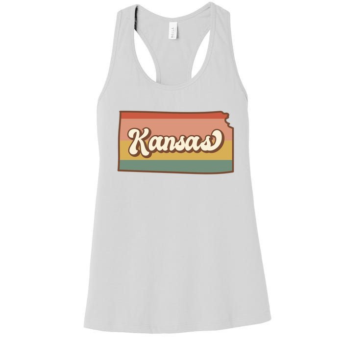 Retro Kansas Women's Racerback Tank