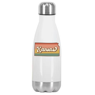 Retro Kansas Stainless Steel Insulated Water Bottle