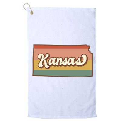 Retro Kansas Platinum Collection Golf Towel