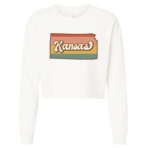 Retro Kansas Cropped Pullover Crew