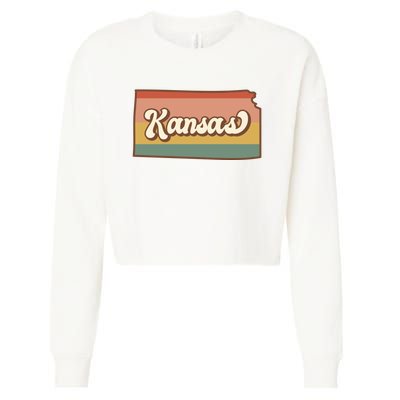 Retro Kansas Cropped Pullover Crew