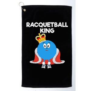 Racquetball King Racket Player Tennis Squash Platinum Collection Golf Towel