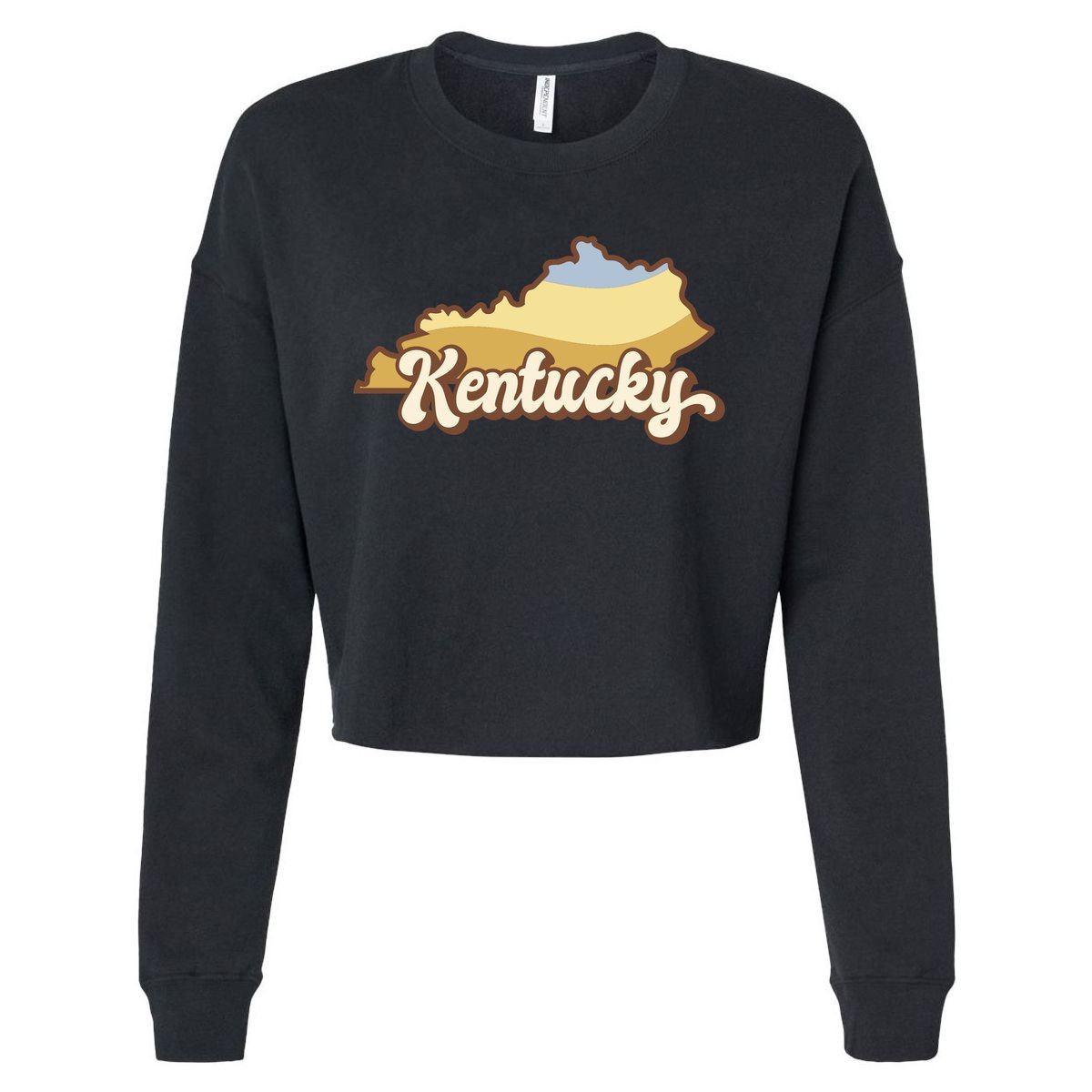 Retro Kentucky Cropped Pullover Crew