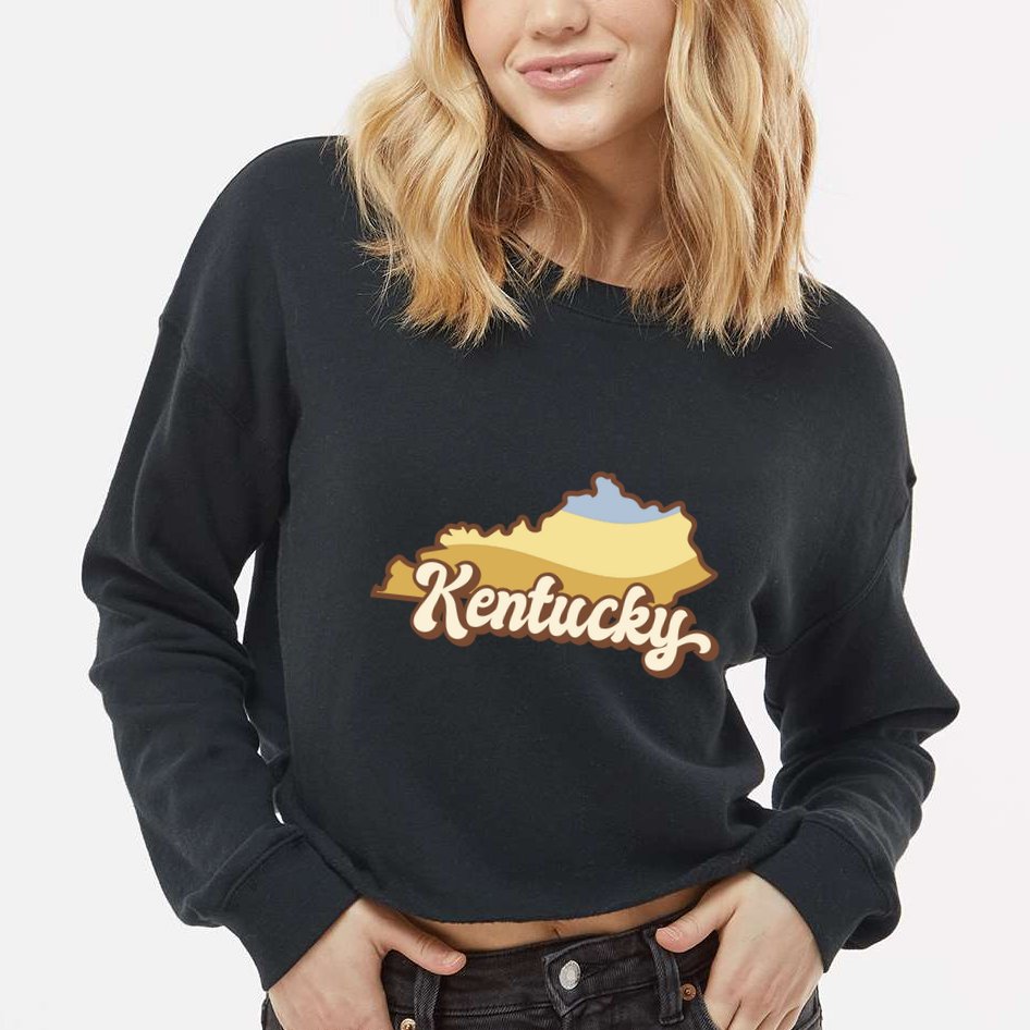 Retro Kentucky Cropped Pullover Crew