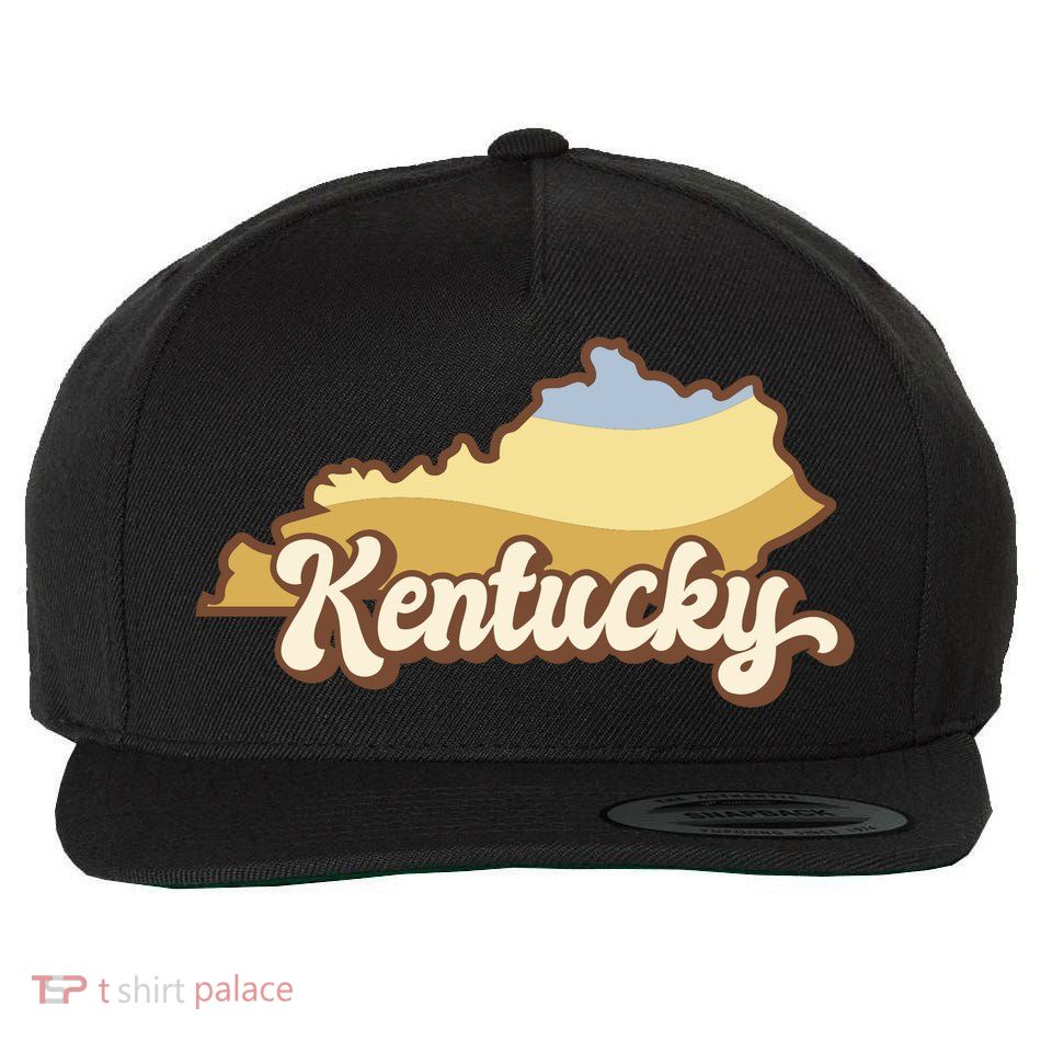 Retro Kentucky Wool Snapback Cap