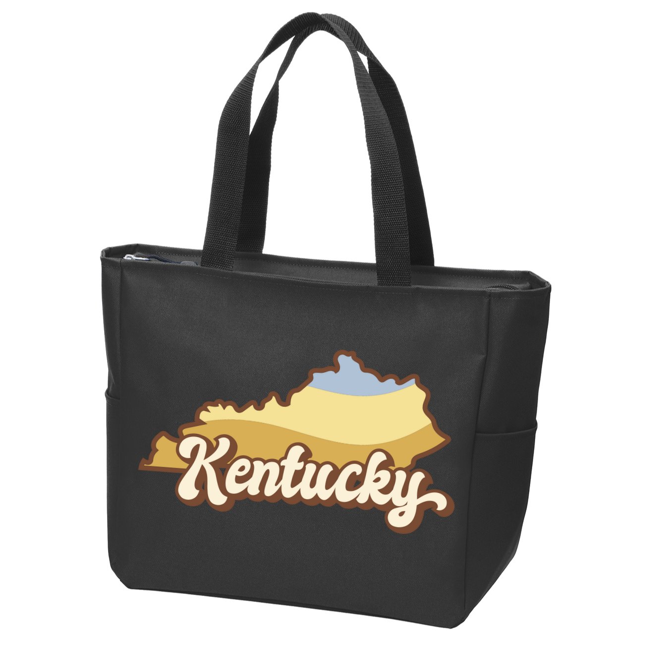 Retro Kentucky Zip Tote Bag
