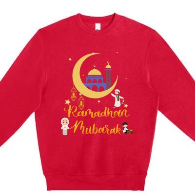 Ramadan Kareem Ramadan Muslims Holy Month Fasting Premium Crewneck Sweatshirt