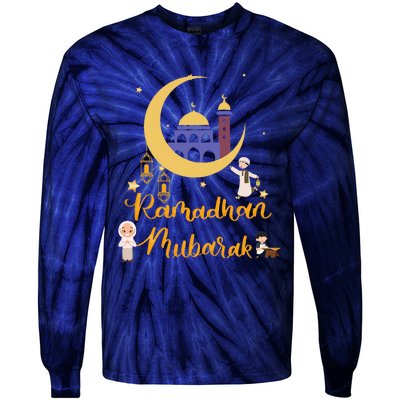 Ramadan Kareem Ramadan Muslims Holy Month Fasting Tie-Dye Long Sleeve Shirt