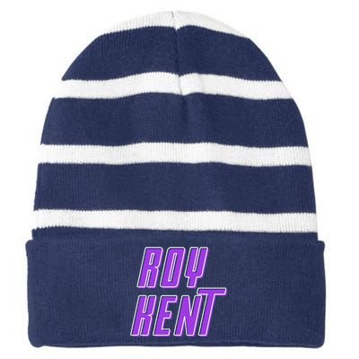 Roy Kent Retro Striped Beanie with Solid Band