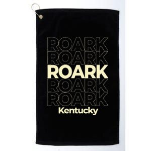 Roark Kentucky Repeating Text Platinum Collection Golf Towel