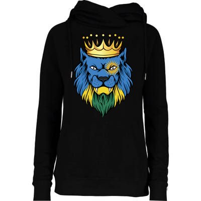 Rwanda King Womens Funnel Neck Pullover Hood