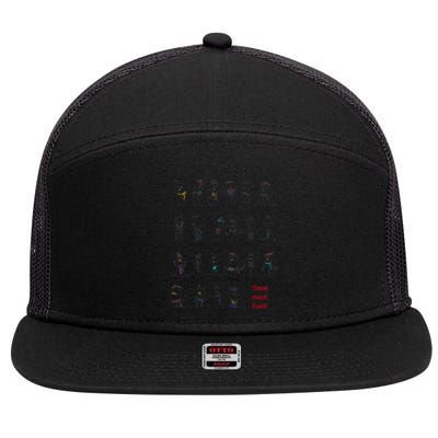 RPC Kindergarten Snowmen 7 Panel Mesh Trucker Snapback Hat