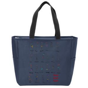 RPC Kindergarten Snowmen Zip Tote Bag