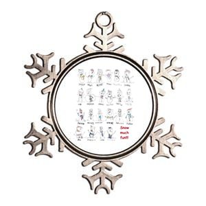 RPC Kindergarten Snowmen Metallic Star Ornament