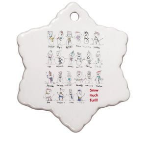 RPC Kindergarten Snowmen Ceramic Star Ornament