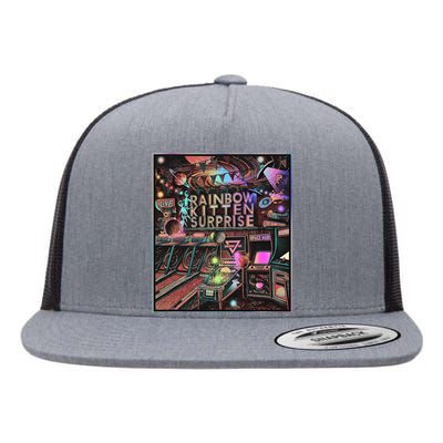 Rainbow Kitten Surprise Band Flat Bill Trucker Hat