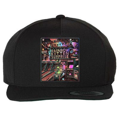 Rainbow Kitten Surprise Band Wool Snapback Cap