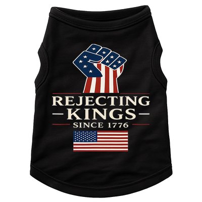 Rejecting Kings Since 1776 Hand Grip Design Doggie Tank