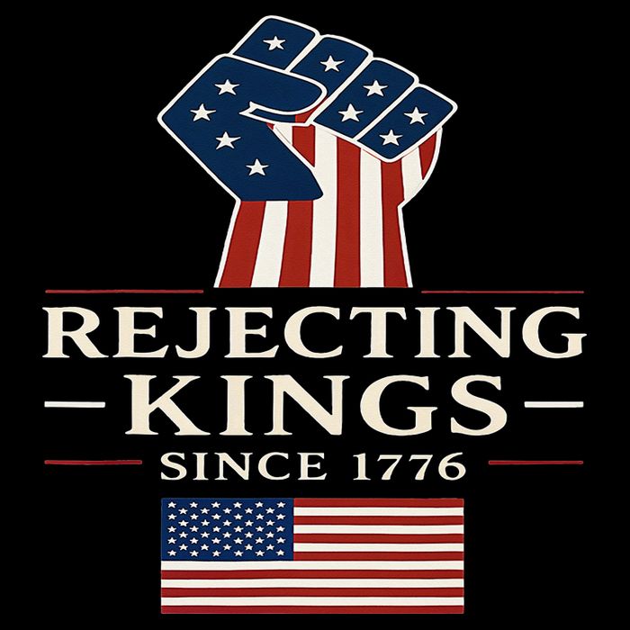 Rejecting Kings Since 1776 Hand Grip Design Flexfit Unipanel Trucker Cap