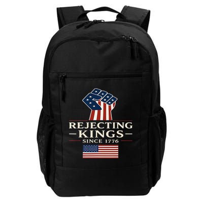 Rejecting Kings Since 1776 Hand Grip Design Backpack