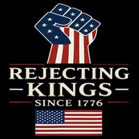Rejecting Kings Since 1776 Hand Grip Design Drawstring Bag