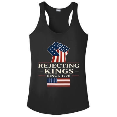 Rejecting Kings Since 1776 Hand Grip Design Ladies PosiCharge Competitor Racerback Tank