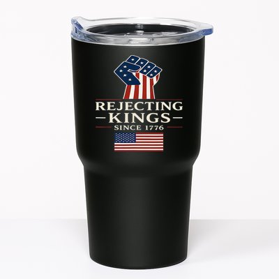 Rejecting Kings Since 1776 Hand Grip Design Tumbler