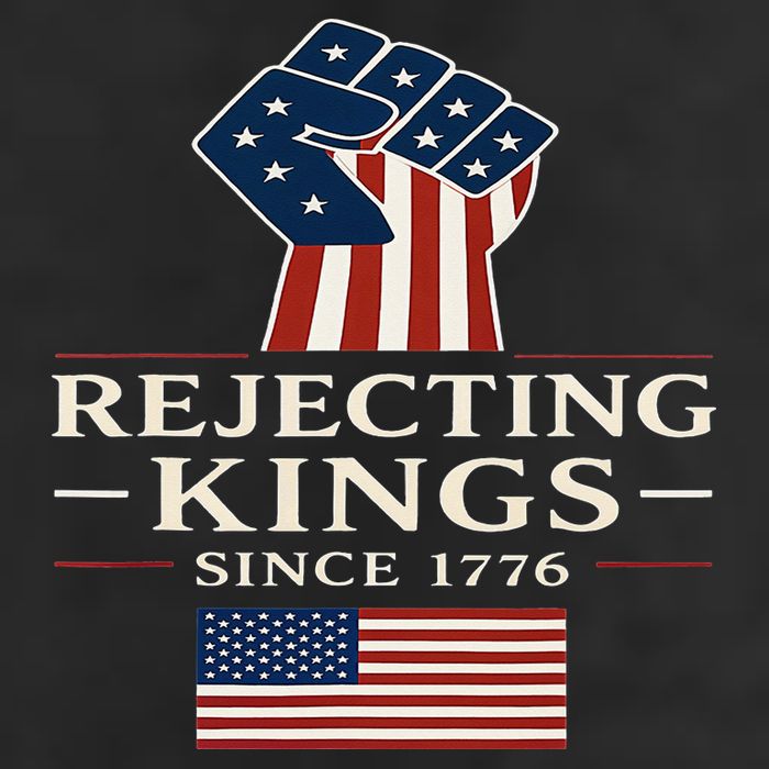 Rejecting Kings Since 1776 Hand Grip Design Tumbler