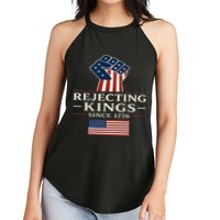 Rejecting Kings Since 1776 Hand Grip Design Women's Perfect Tri Rocker Tank