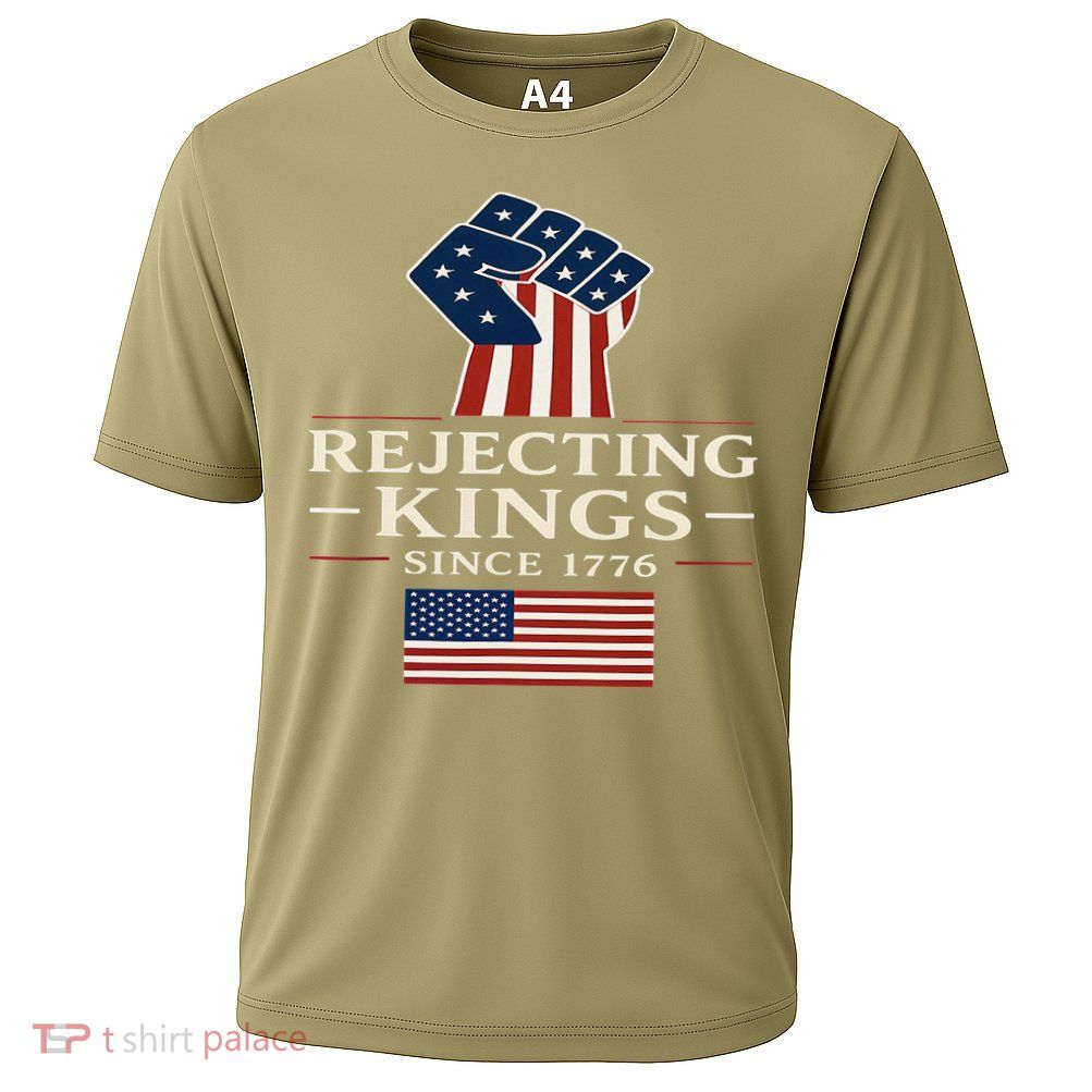 Rejecting Kings Since 1776 Hand Grip Design Performance Shirt