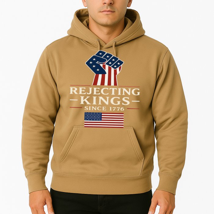 Rejecting Kings Since 1776 Hand Grip Design Hoodie