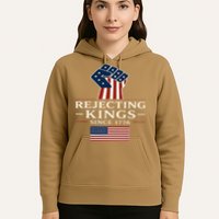 Rejecting Kings Since 1776 Hand Grip Design Hoodie