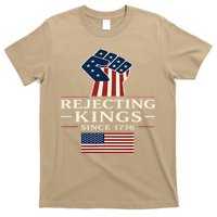Rejecting Kings Since 1776 Hand Grip Design T-Shirt