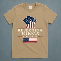Rejecting Kings Since 1776 Hand Grip Design T-Shirt