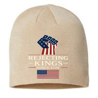 Rejecting Kings Since 1776 Hand Grip Design Sustainable Beanie