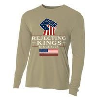 Rejecting Kings Since 1776 Hand Grip Design Cooling Performance Long Sleeve Crew