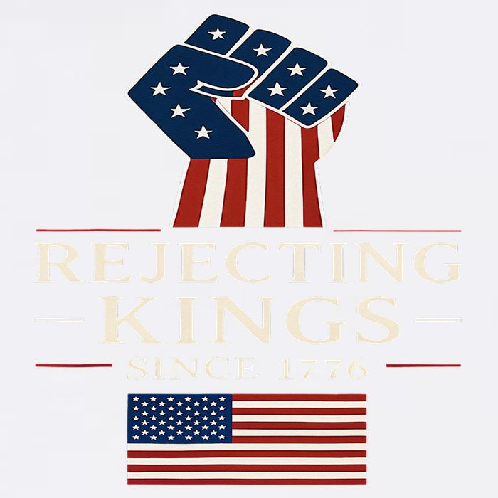 Rejecting Kings Since 1776 Hand Grip Design Garment-Dyed Sweatshirt